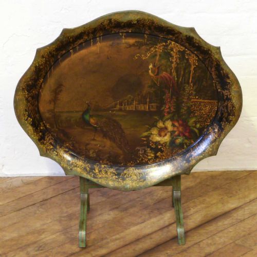 victorian papier mache tray - CATEGORY: ANTIQUE MISCELLANEOUS - DATED 1800