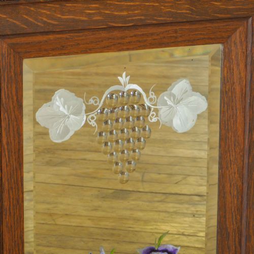 PAIR OF VICTORIAN OAK MIRRORS - ADDITIONAL PHOTO 1
