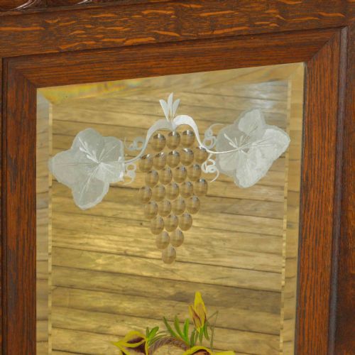 PAIR OF VICTORIAN OAK MIRRORS - ADDITIONAL PHOTO 4