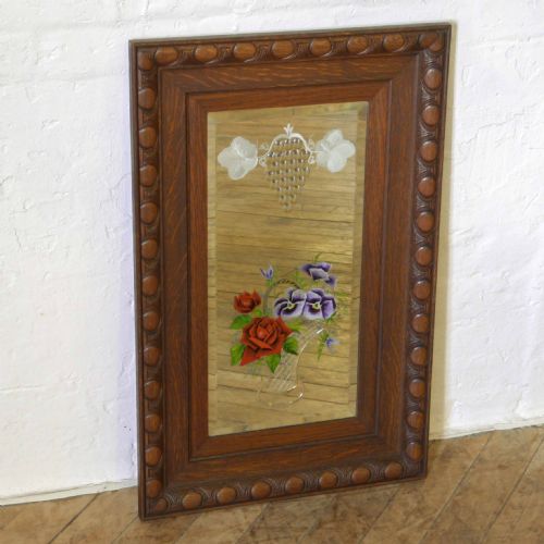 PAIR OF VICTORIAN OAK MIRRORS - ADDITIONAL PHOTO 6