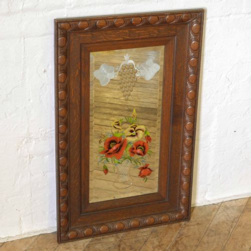 PAIR OF VICTORIAN OAK MIRRORS - ADDITIONAL PHOTO 7