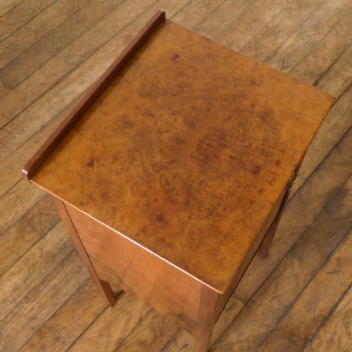 PAIR OF WALNUT BEDSIDE CABINETS - ADDITIONAL PHOTO 7
