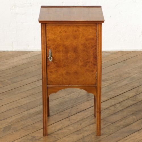 PAIR OF WALNUT BEDSIDE CABINETS - ADDITIONAL PHOTO 11