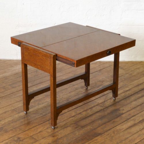 ART DECO WALNUT TEA TROLLEY - ADDITIONAL PHOTO 1