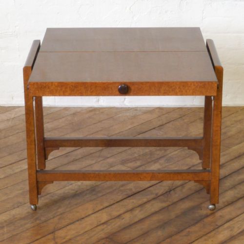 ART DECO WALNUT TEA TROLLEY - ADDITIONAL PHOTO 3