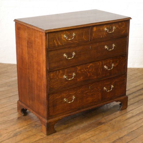 georgian oak chest of drawers - CATEGORY: ANTIQUE CHEST OF DRAWERS - DATED GEORGIAN