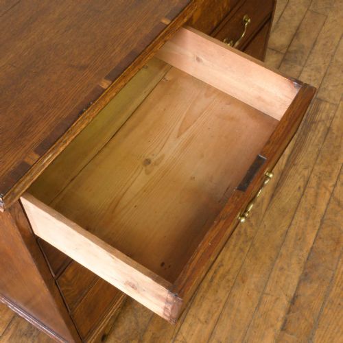 GEORGIAN OAK CHEST OF DRAWERS - ADDITIONAL PHOTO 2