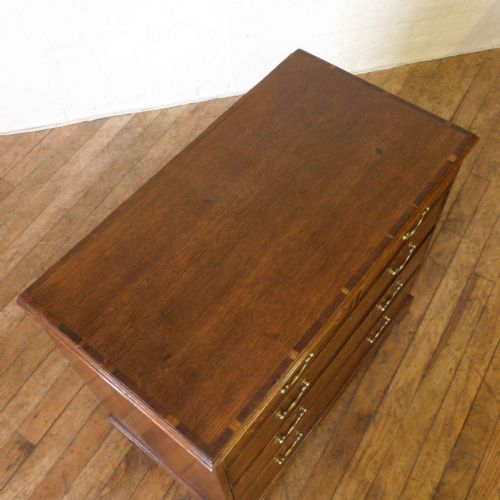 GEORGIAN OAK CHEST OF DRAWERS - ADDITIONAL PHOTO 3