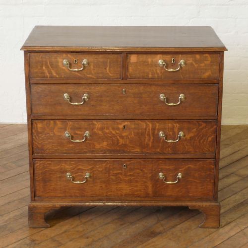 GEORGIAN OAK CHEST OF DRAWERS - ADDITIONAL PHOTO 6