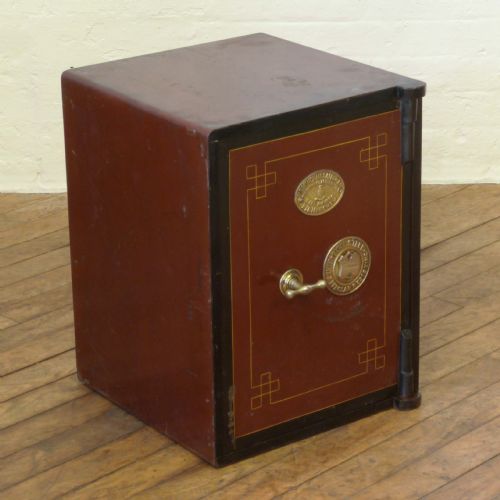 victorian painted safe - CATEGORY: ANTIQUE MISCELLANEOUS - DATED VICTORIAN
