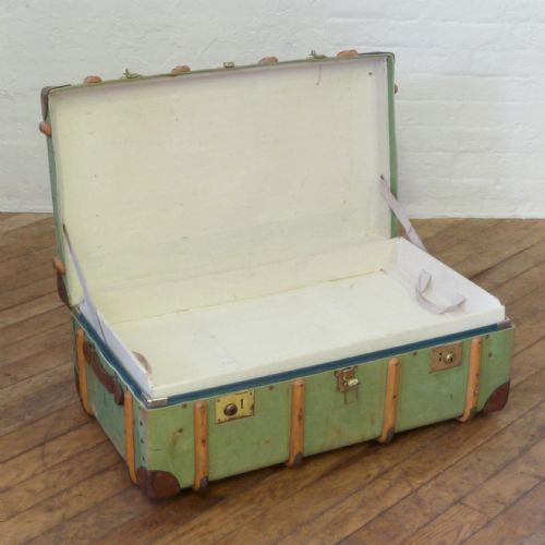GREEN CANVAS TRUNK - ADDITIONAL PHOTO 1