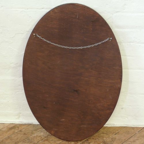 EDWARDIAN MAHOGANY WALL MIRROR - ADDITIONAL PHOTO 4