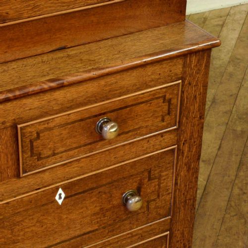 WELSH OAK AND MAHOGANY CUPBOARD - ADDITIONAL PHOTO 6