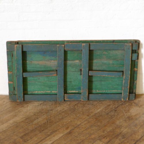 VICTORIAN PAINTED PINE TRESTLE TABLE - ADDITIONAL PHOTO 6