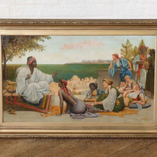 LARGE OIL PAINTING BY W HUMPHREY - ADDITIONAL PHOTO 1