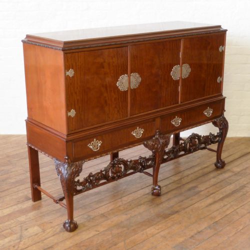 CHIPPENDALE STYLE MAHOGANY CUPBOARD - ADDITIONAL PHOTO 7