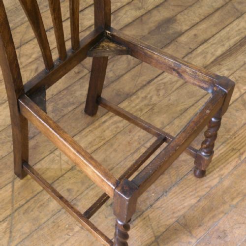 OAK DINING TABLE FOUR CHAIRS - ADDITIONAL PHOTO 7