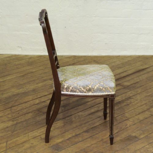 SET OF FOUR EDWARDIAN MAHOGANY CHAIRS - ADDITIONAL PHOTO 2