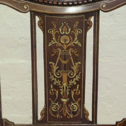 SET OF FOUR EDWARDIAN MAHOGANY CHAIRS - ADDITIONAL PHOTO 7