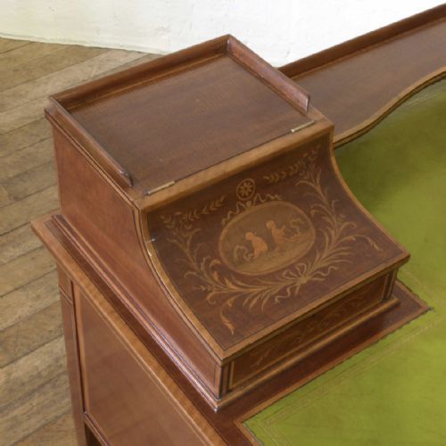 EDWARDIAN LADIES MAHOGANY WRITING DESK - ADDITIONAL PHOTO 2