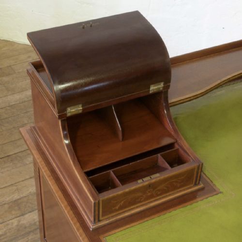 EDWARDIAN LADIES MAHOGANY WRITING DESK - ADDITIONAL PHOTO 4