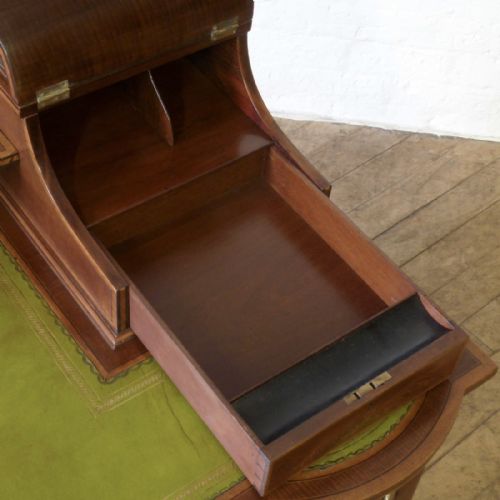 EDWARDIAN LADIES MAHOGANY WRITING DESK - ADDITIONAL PHOTO 6