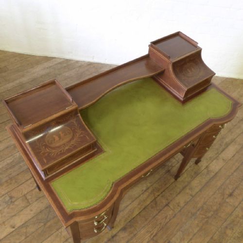 EDWARDIAN LADIES MAHOGANY WRITING DESK - ADDITIONAL PHOTO 7