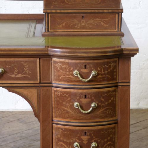 EDWARDIAN LADIES MAHOGANY WRITING DESK - ADDITIONAL PHOTO 11