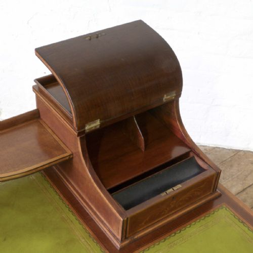EDWARDIAN LADIES MAHOGANY WRITING DESK - ADDITIONAL PHOTO 13