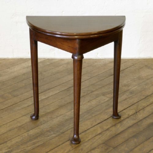SMALL GEORGIAN MAHOGANY TEA TABLE - ADDITIONAL PHOTO 5