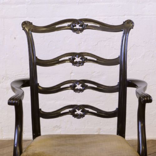 SET OF EIGHT EDWARDIAN MAHOGANY CHAIRS - ADDITIONAL PHOTO 3