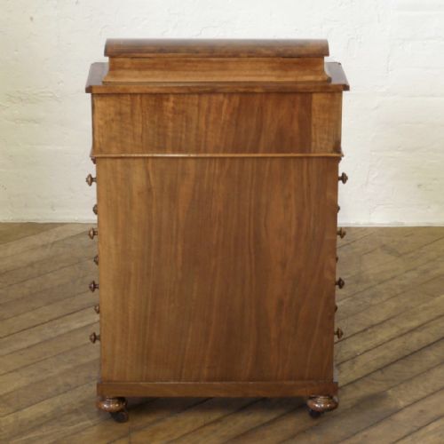 VICTORIAN BURR WALNUT DAVENPORT - ADDITIONAL PHOTO 13