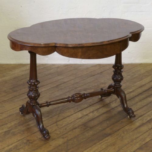 victorian walnut window table - CATEGORY: ANTIQUE TABLES - DATED VICTORIAN