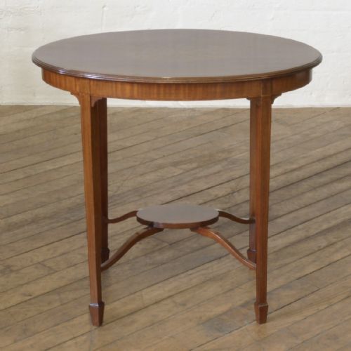 EDWARDIAN MAHOGANY OCCASIONAL TABLE - ADDITIONAL PHOTO 2