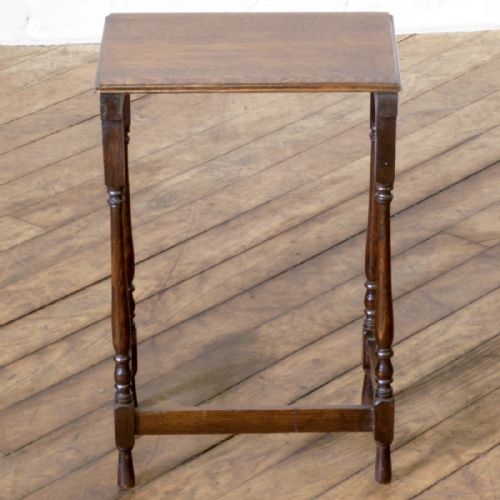 SMALL OAK NEST OF TABLES - ADDITIONAL PHOTO 6