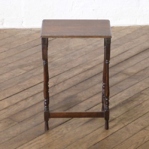 SMALL OAK NEST OF TABLES - ADDITIONAL PHOTO 8