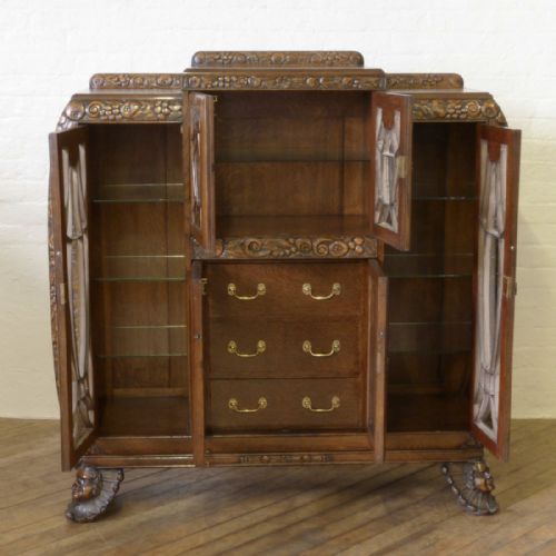 ART DECO OAK CABINET - ADDITIONAL PHOTO 3