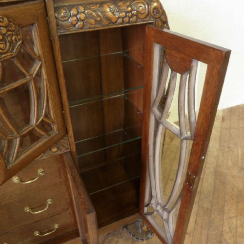 ART DECO OAK CABINET - ADDITIONAL PHOTO 6