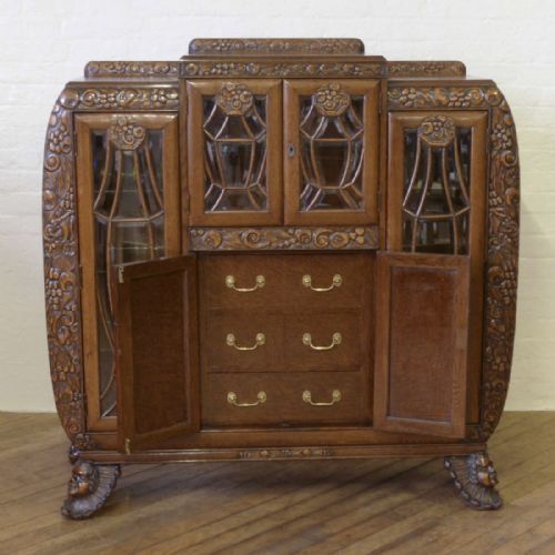 ART DECO OAK CABINET - ADDITIONAL PHOTO 8