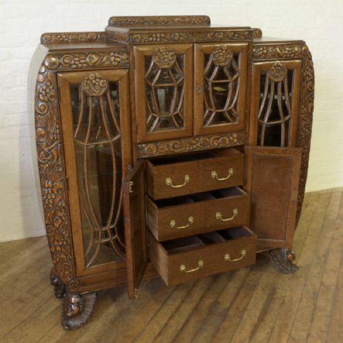 ART DECO OAK CABINET - ADDITIONAL PHOTO 10