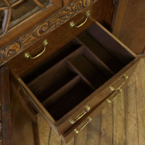 ART DECO OAK CABINET - ADDITIONAL PHOTO 11