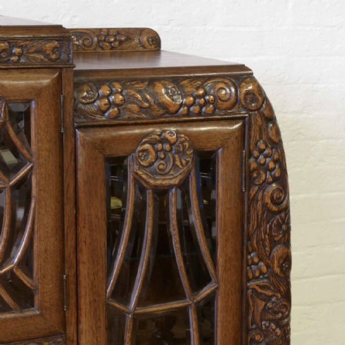 ART DECO OAK CABINET - ADDITIONAL PHOTO 14