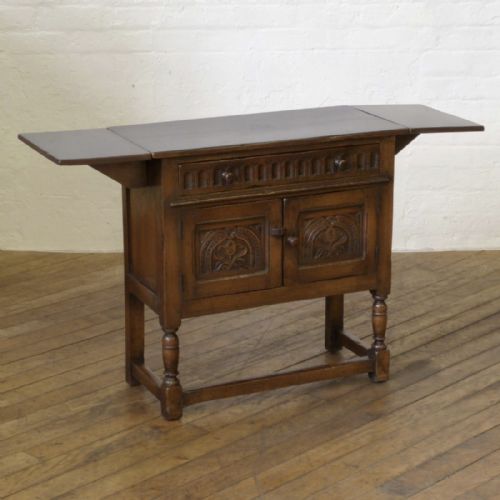 SMALL TITCHMARSH GOODWIN STYLE OAK HUTCH - ADDITIONAL PHOTO 4