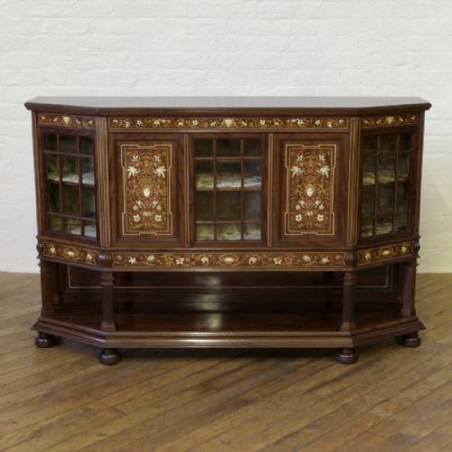 tsimpson sons mahogany side cabinet - CATEGORY: ANTIQUE SIDEBOARDS - DATED EDWARDIAN