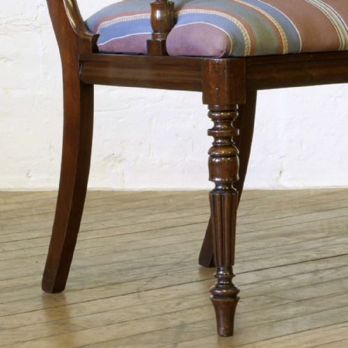 WILLIAM IV MAHOGANY DESK CHAIR - ADDITIONAL PHOTO 3