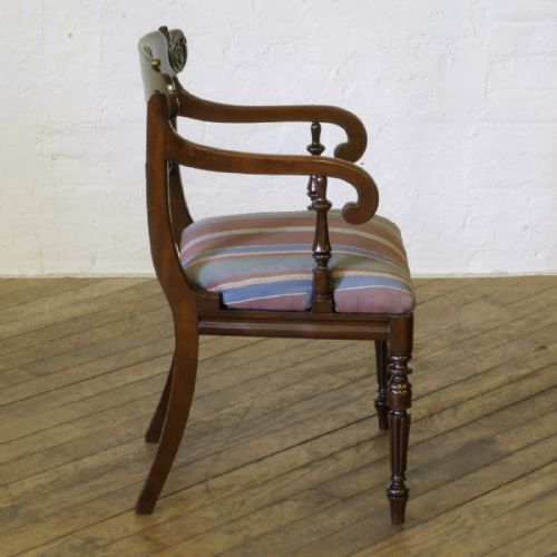 WILLIAM IV MAHOGANY DESK CHAIR - ADDITIONAL PHOTO 4
