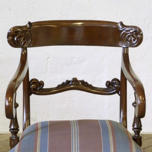 WILLIAM IV MAHOGANY DESK CHAIR - ADDITIONAL PHOTO 5