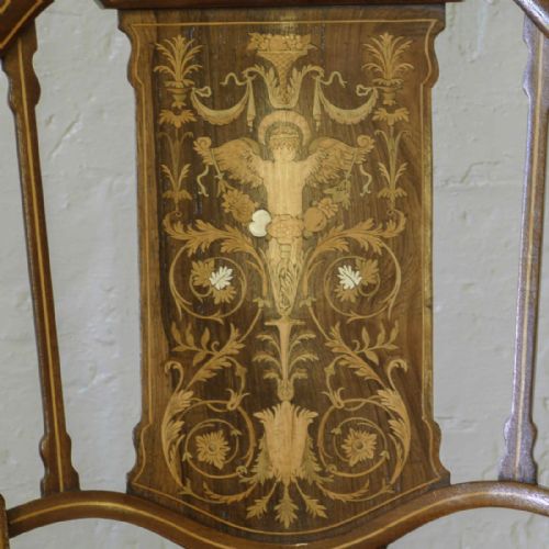 EDWARDIAN MAHOGANY ARMCHAIR - ADDITIONAL PHOTO 4