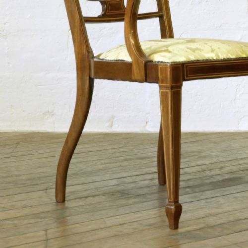 EDWARDIAN MAHOGANY ARMCHAIR - ADDITIONAL PHOTO 8