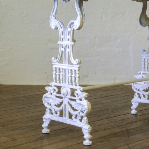 VICTORIAN CAST IRON CONSERVATORY TABLE - ADDITIONAL PHOTO 8